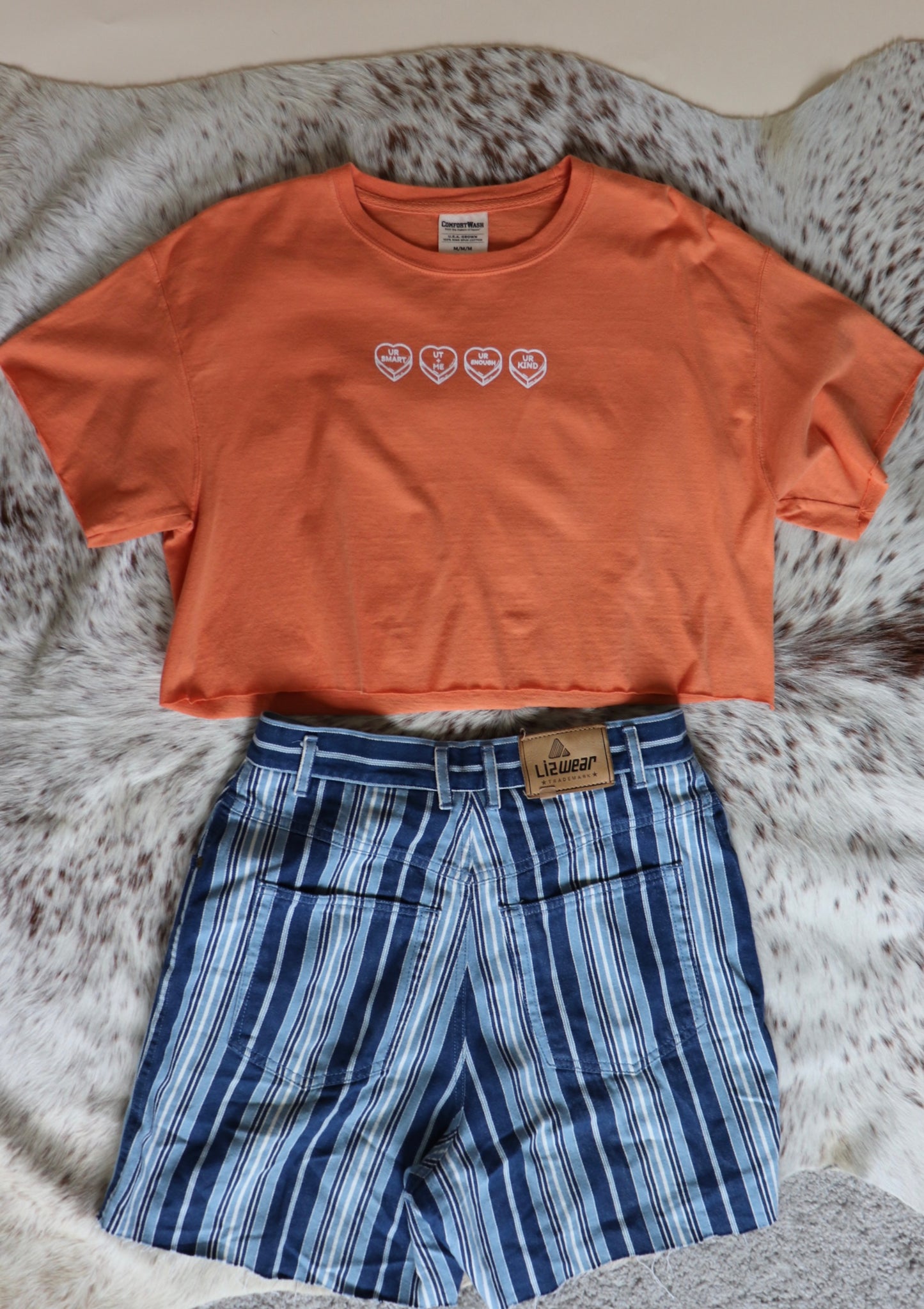 Conversation Heart Crop Tee