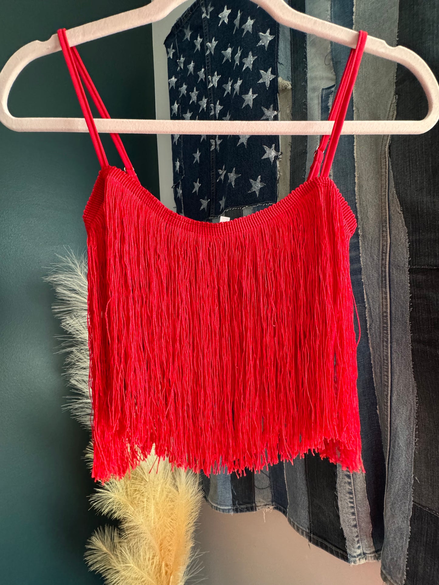 Fringe Mini Skirt and Top Set