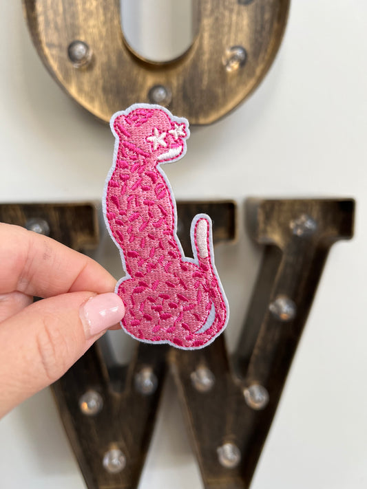 Large Pink Cheetah Patch