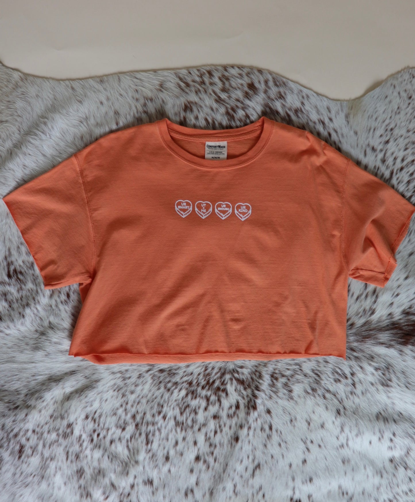 Conversation Heart Crop Tee