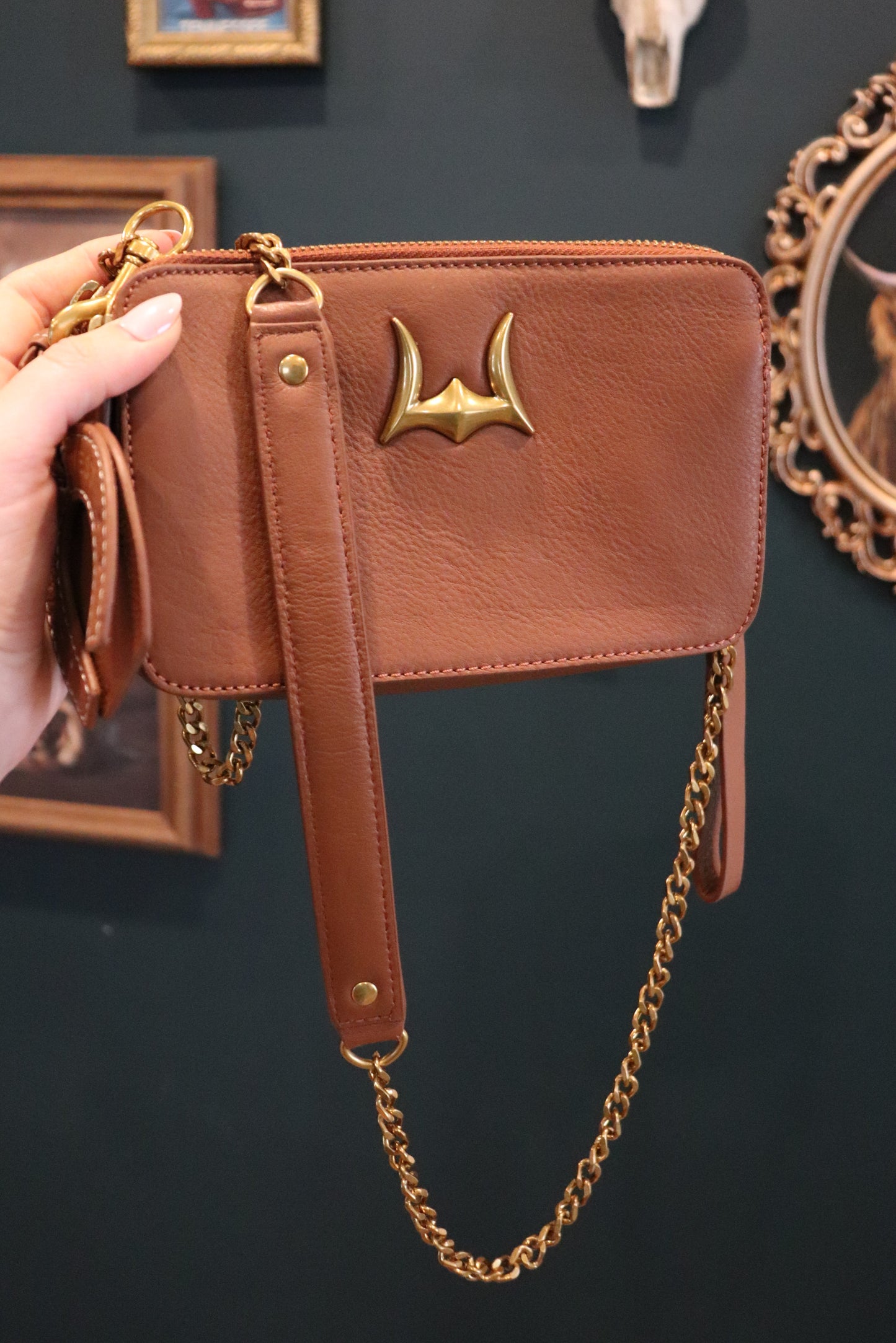 Brown Shell Mini Purse
