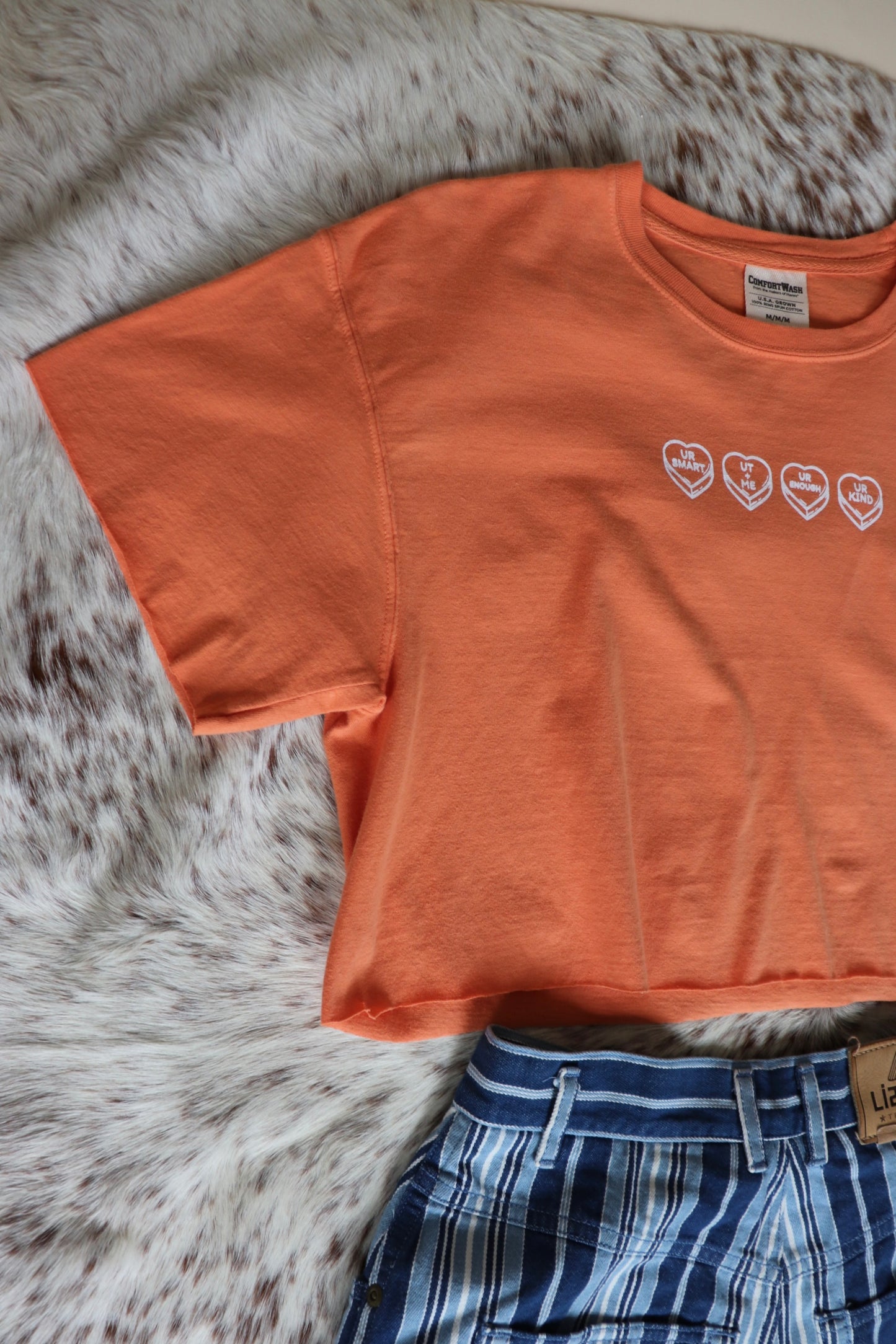 Conversation Heart Crop Tee